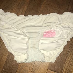 White bikini bottoms